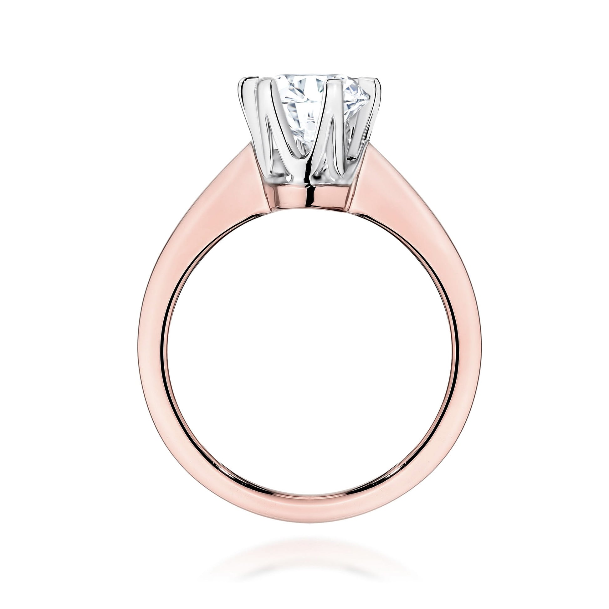 Inel Aur 14K cu Diamant de Laborator 1.00 ct - Roz
