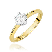Inel Aur 14K cu Diamant de Laborator 0.50 ct