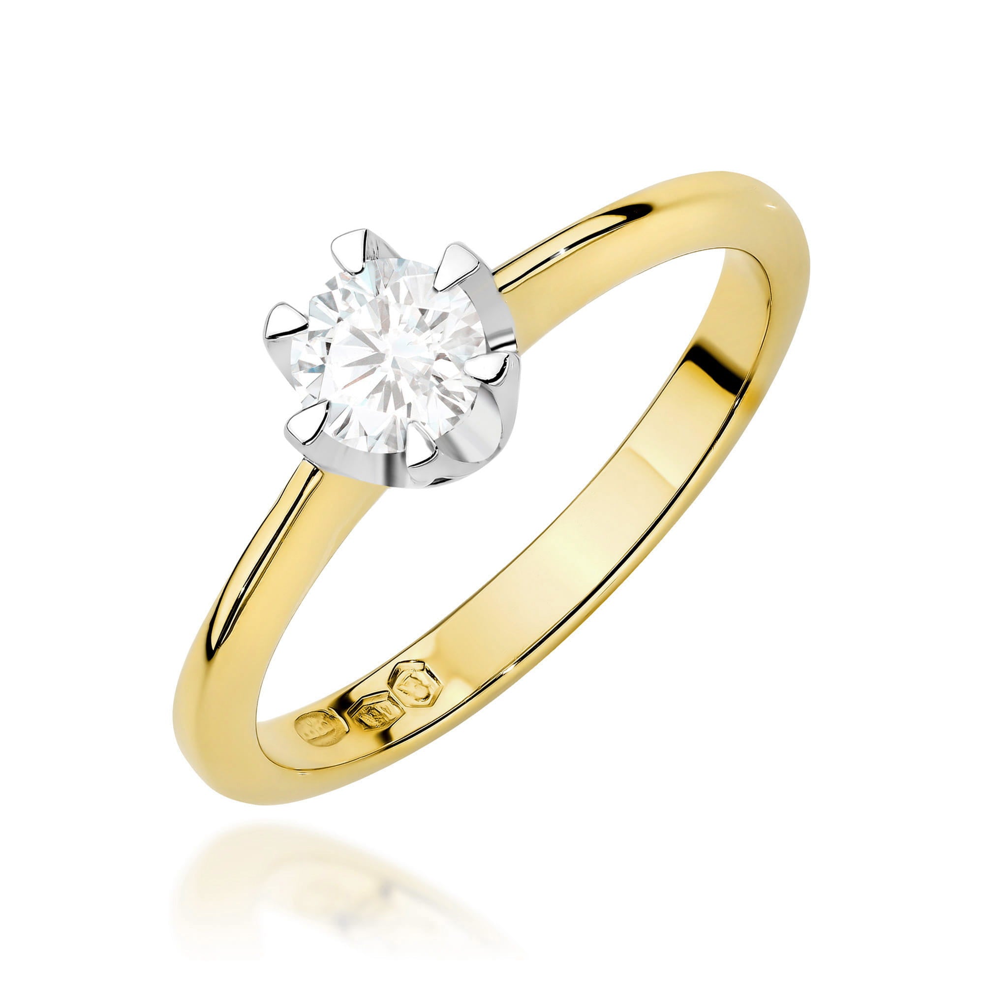 Inel Aur 14K cu Diamant de Laborator 0.70 ct - Galben