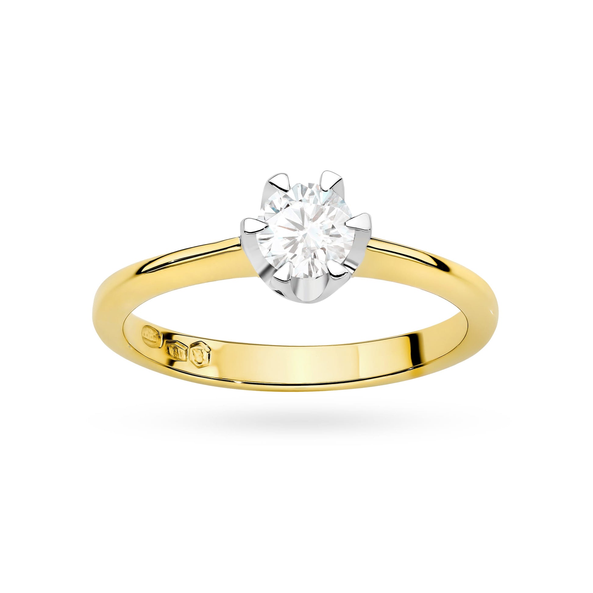 Inel Aur 14K cu Diamant de Laborator 0.70 ct - Galben