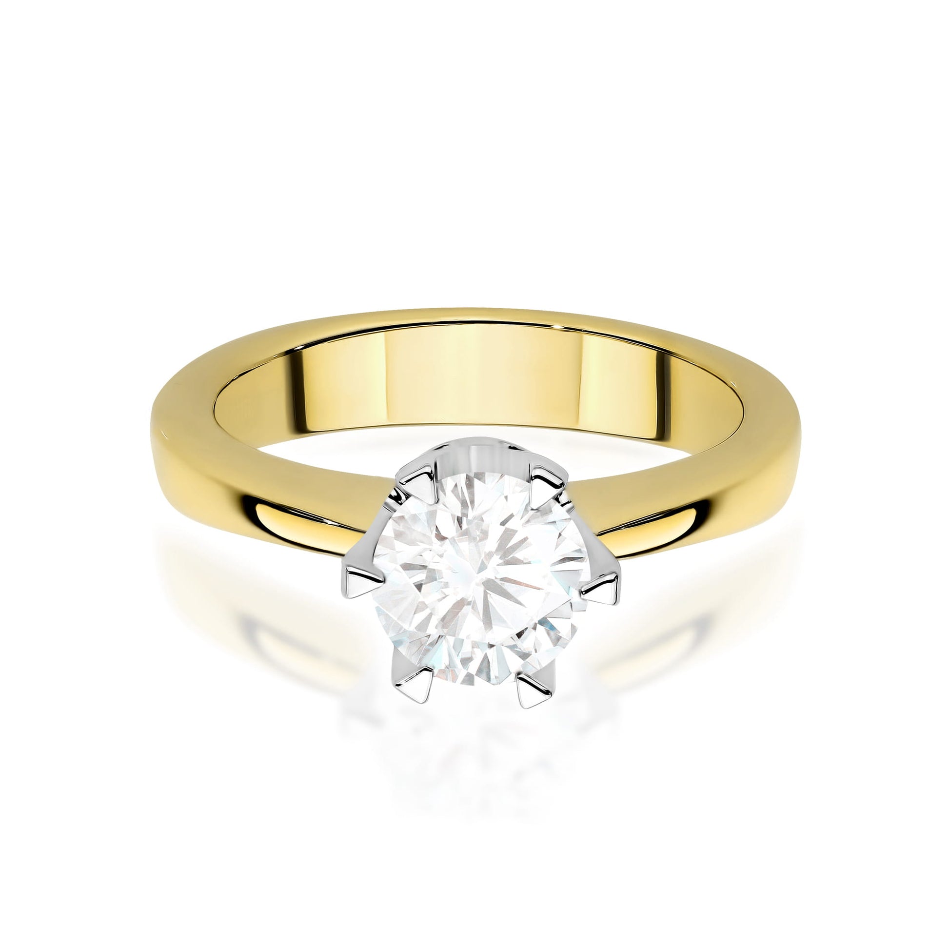Inel Aur 14K cu Diamant de Laborator 1.00 ct - Galben