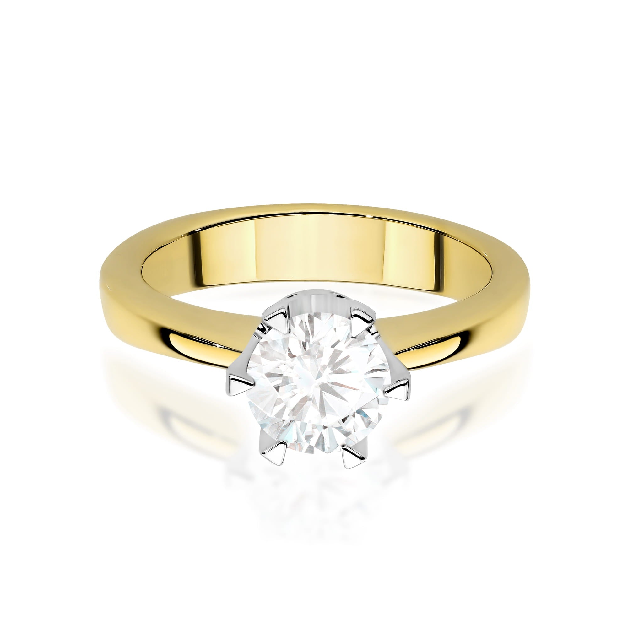 Inel Aur 14K cu Diamant de Laborator 1.00 ct - Galben