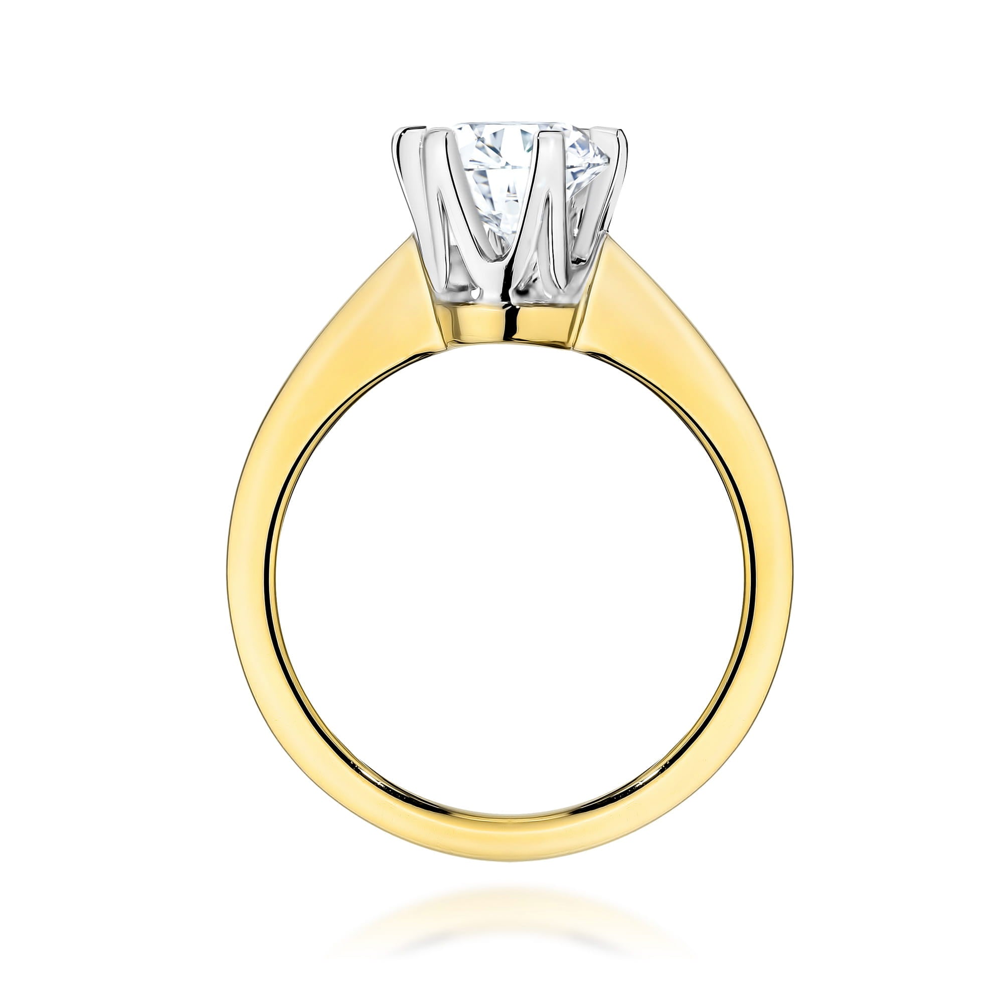 Inel Aur 14K cu Diamant de Laborator 1.00 ct - Galben