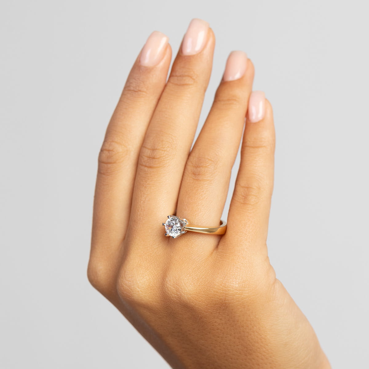 Inel Aur 14K cu Diamant de Laborator 1.00 ct - Galben