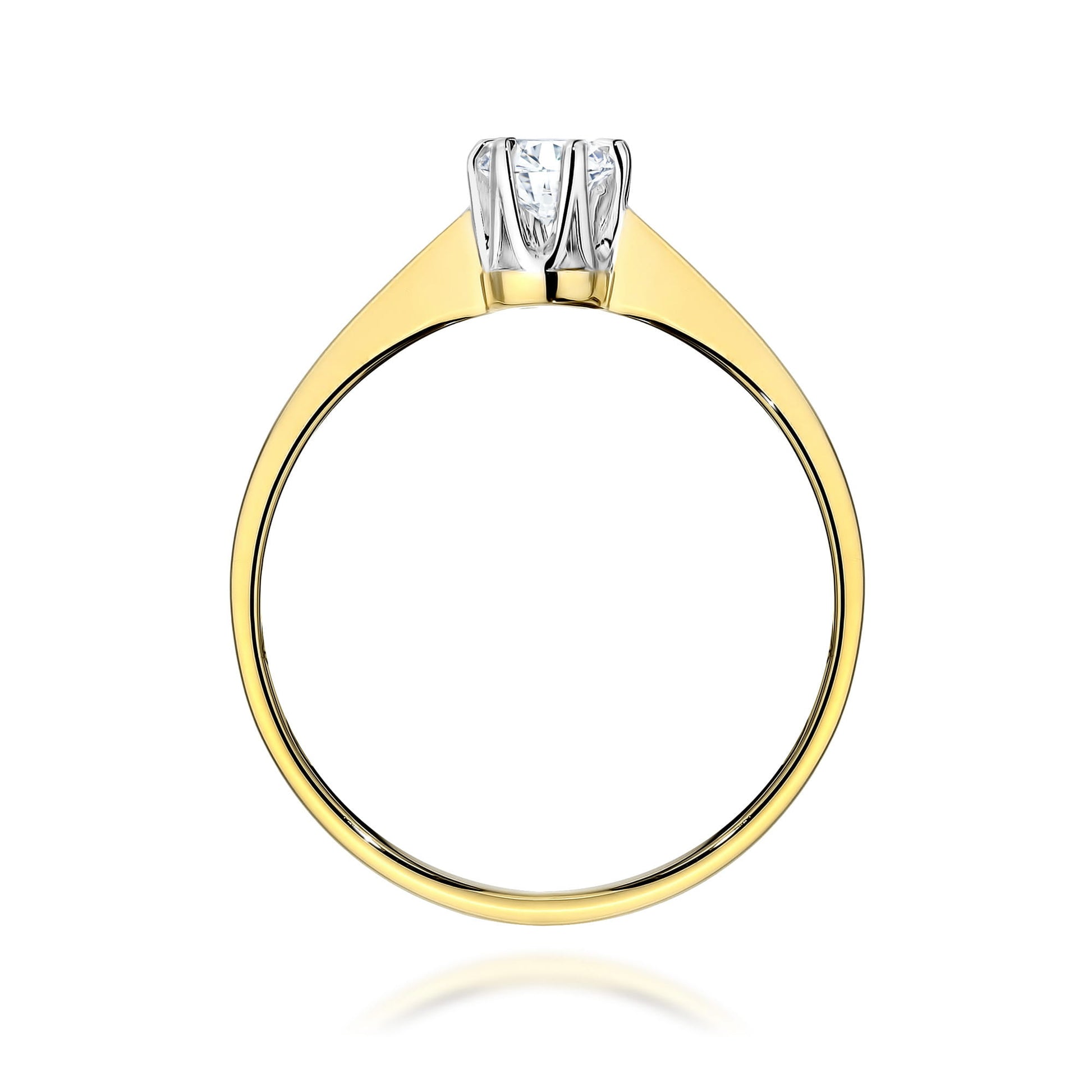 Inel Aur 9K cu Diamant Natural 0.20 ct