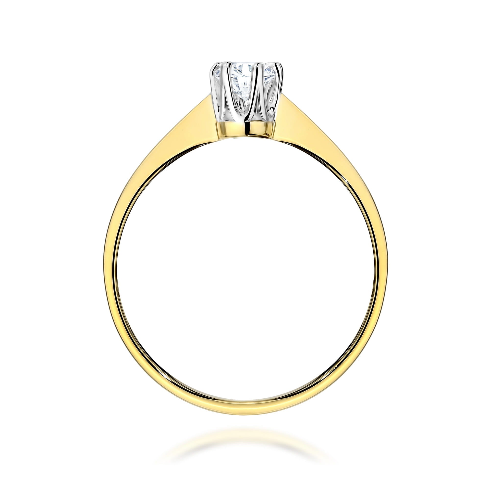 Inel Aur 9K cu Diamant Natural 0.20 ct