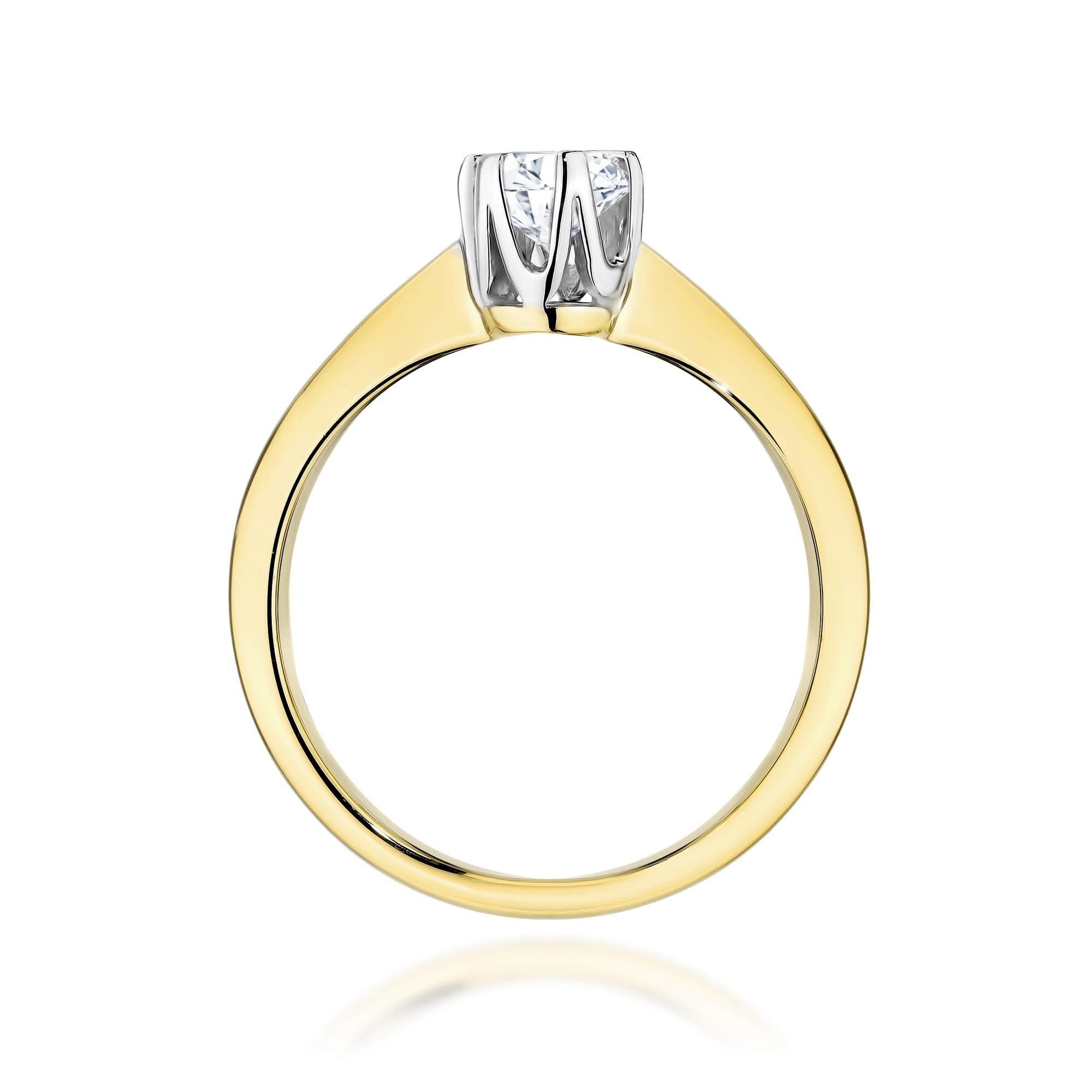 Inel Aur 9K cu Diamant Natural 0.40 ct