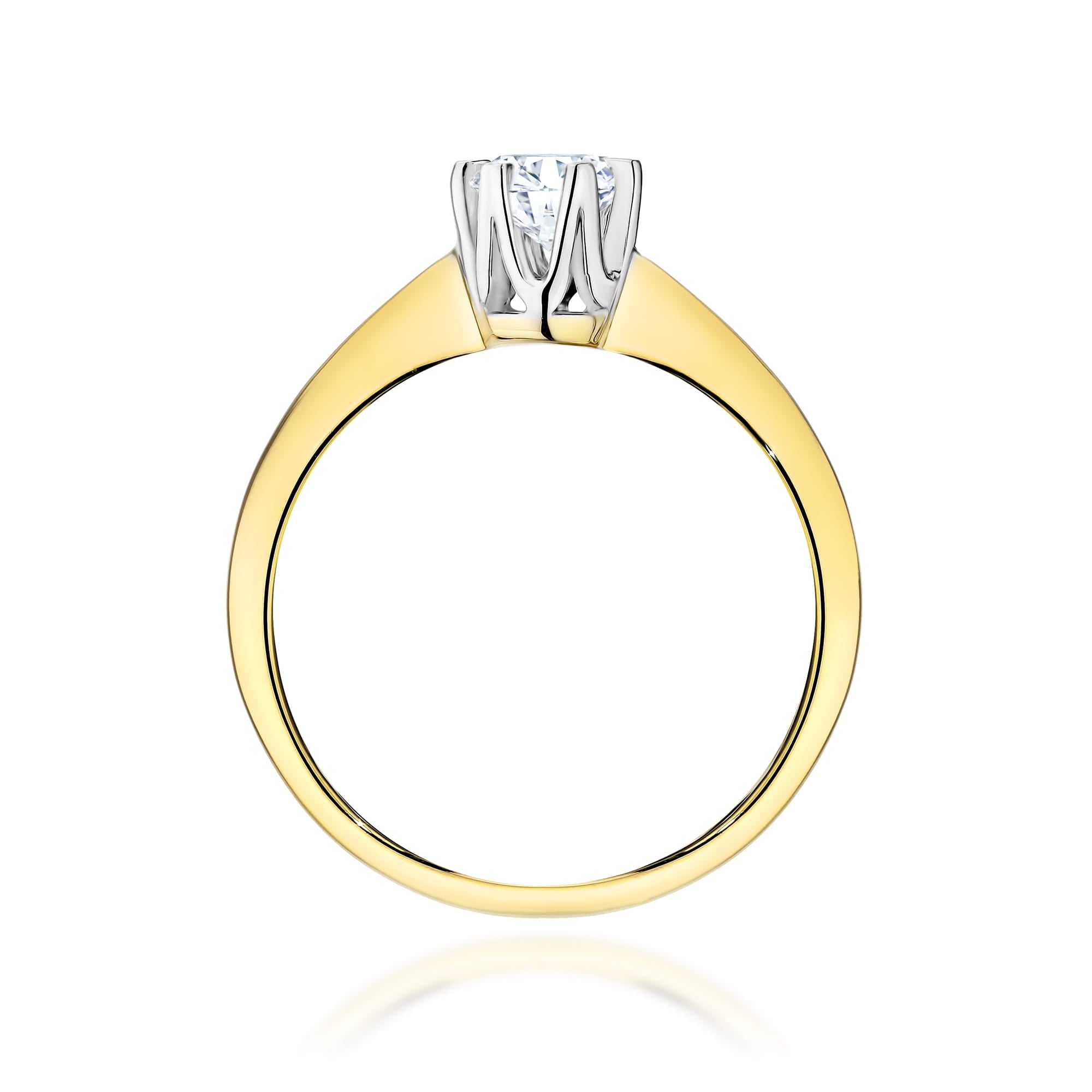 Inel Aur 9K cu Diamant Natural 0.50 ct