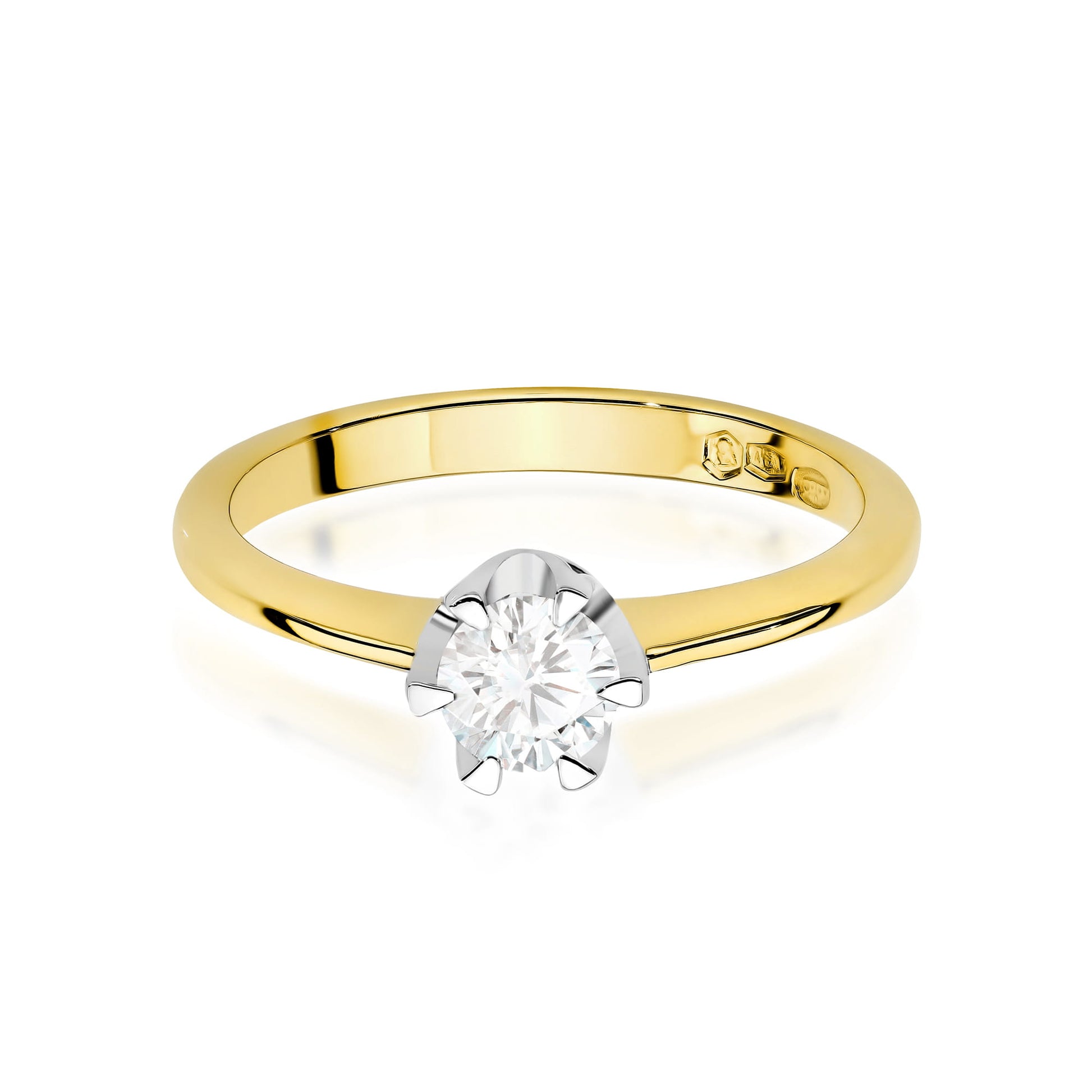 Inel Aur 9K cu Diamant Natural 0.70 ct