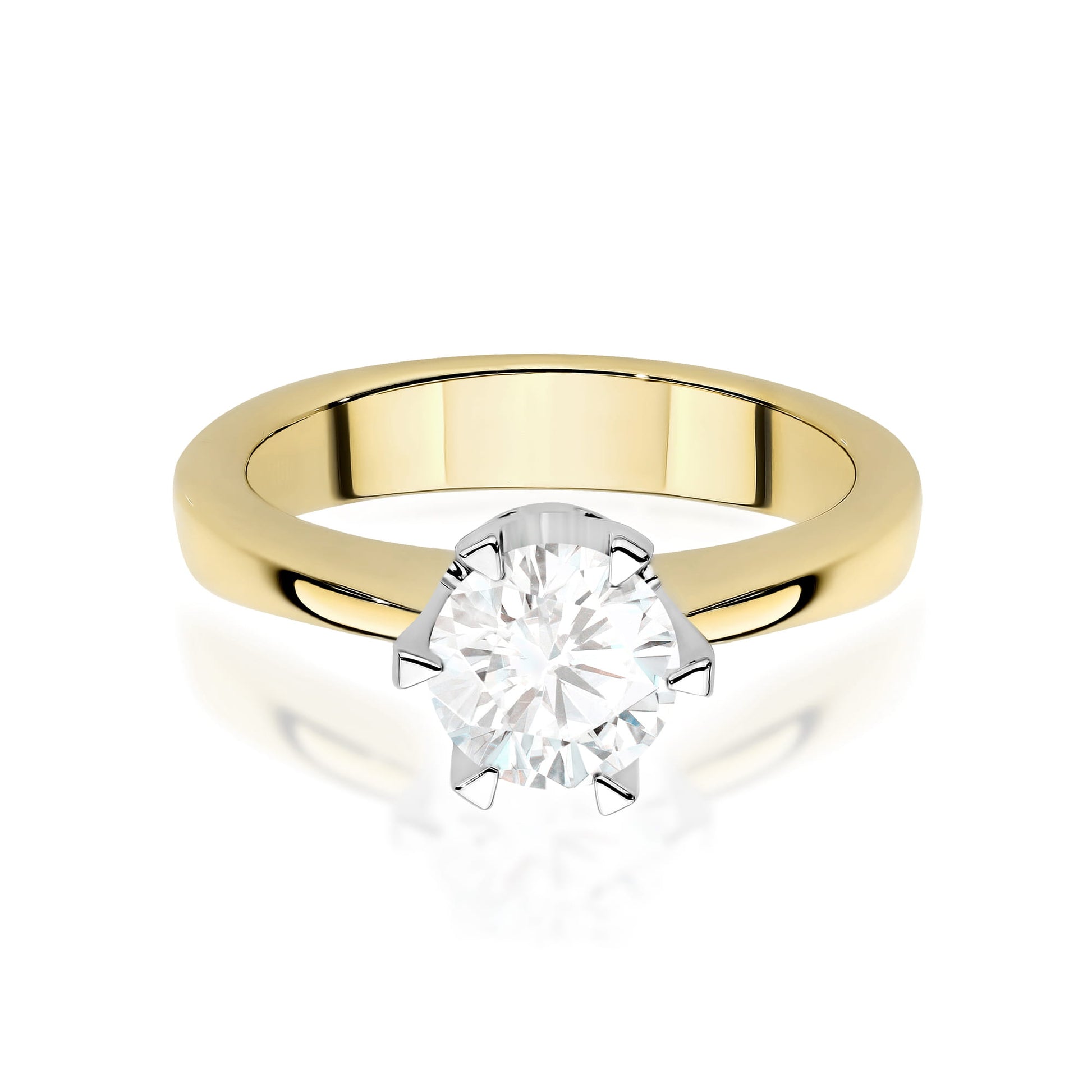 Inel Aur 9K cu Diamant Natural 1.00 ct