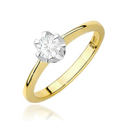 Inel Aur 9K cu Diamant de Laborator 0.40 ct