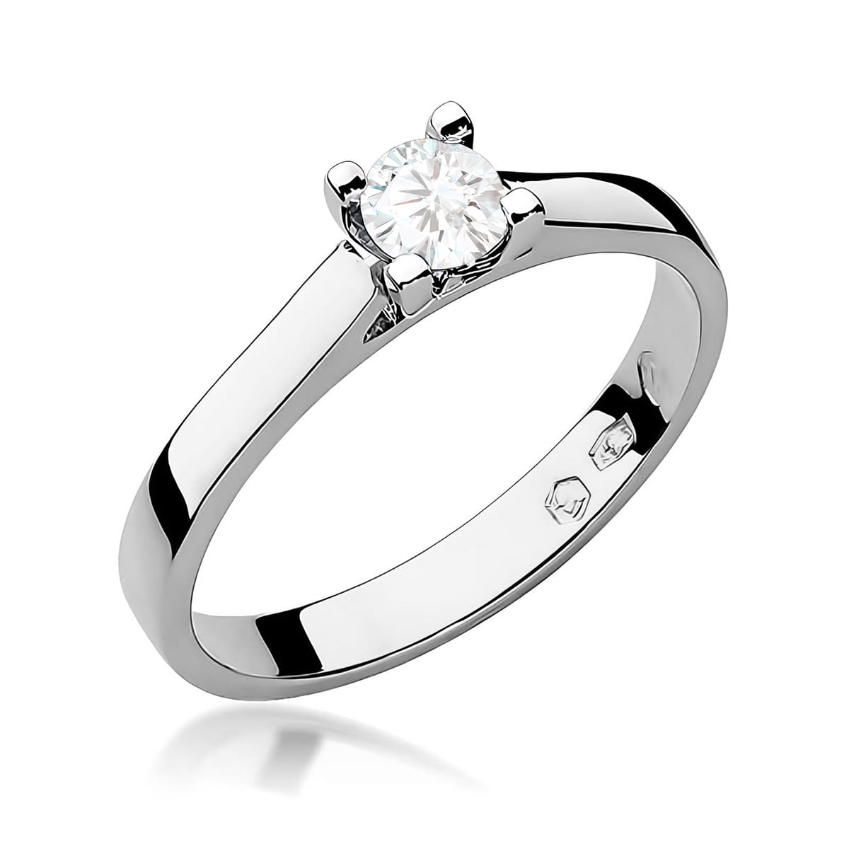 Inel Aur 9K cu Diamant Natural 0.25 ct