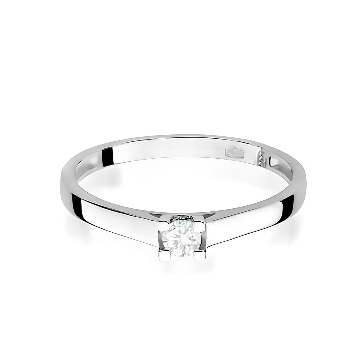 Inel Aur 9K cu Diamant de Laborator 0.10 ct