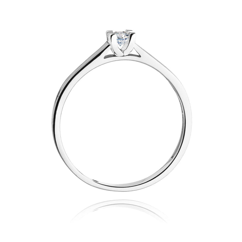 Inel Aur 9K cu Diamant de Laborator 0.10 ct