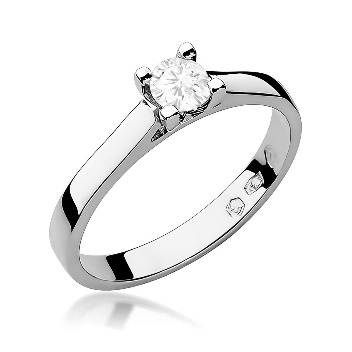 Inel Aur 9K cu Diamant de Laborator 0.25 ct
