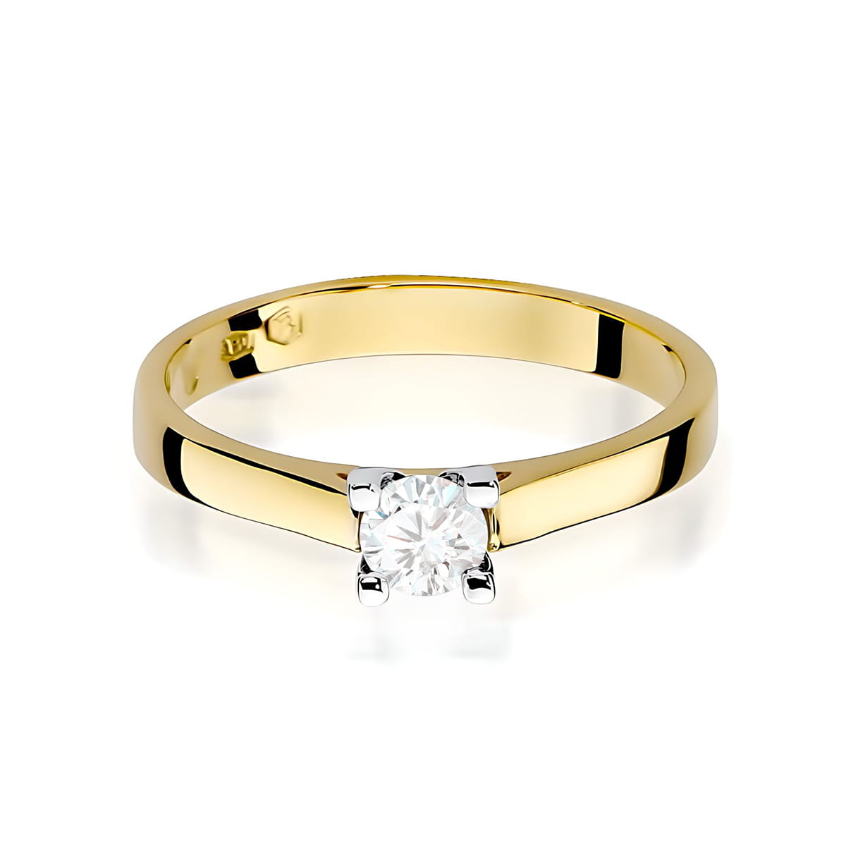 Inel Aur 9K cu Diamant de Laborator 0.20 ct