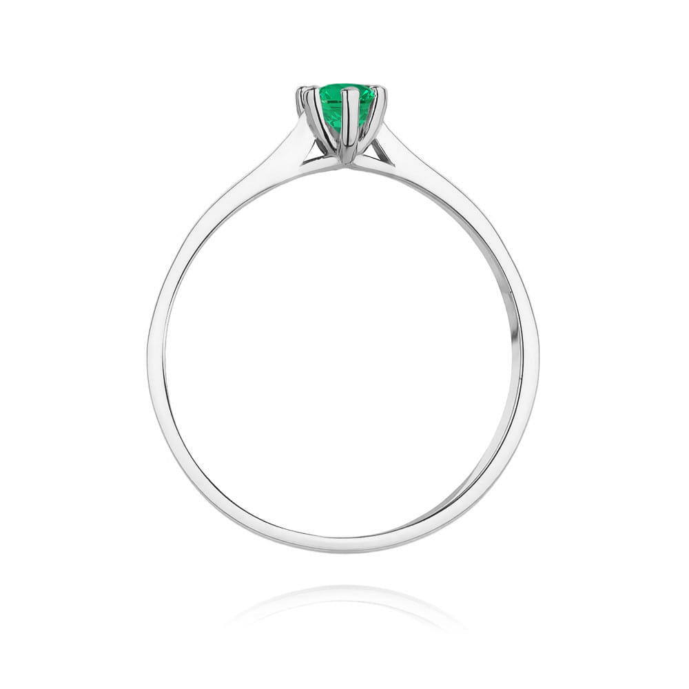 Inel Aur 14K W222 Smarald 0.15ct