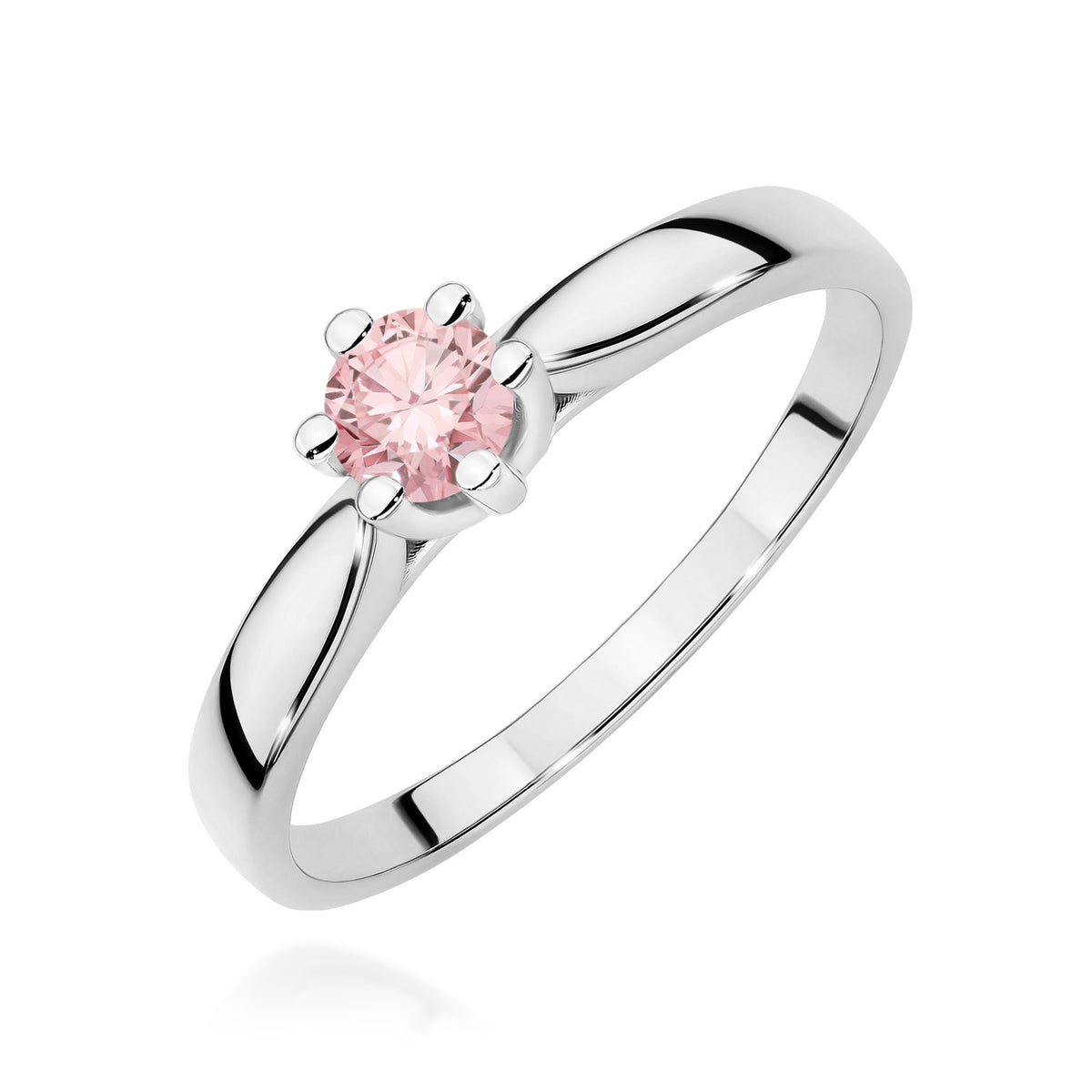Inel Aur 14K cu Diamant Roz de Laborator 0.30 ct