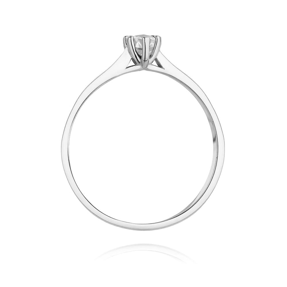 Inel Aur 14K W0222 Diamant Cultivat 0.15ct