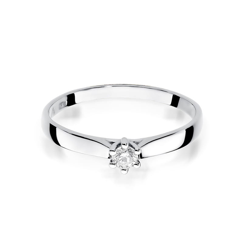Inel Aur 9K cu Diamant Natural 0.08 ct