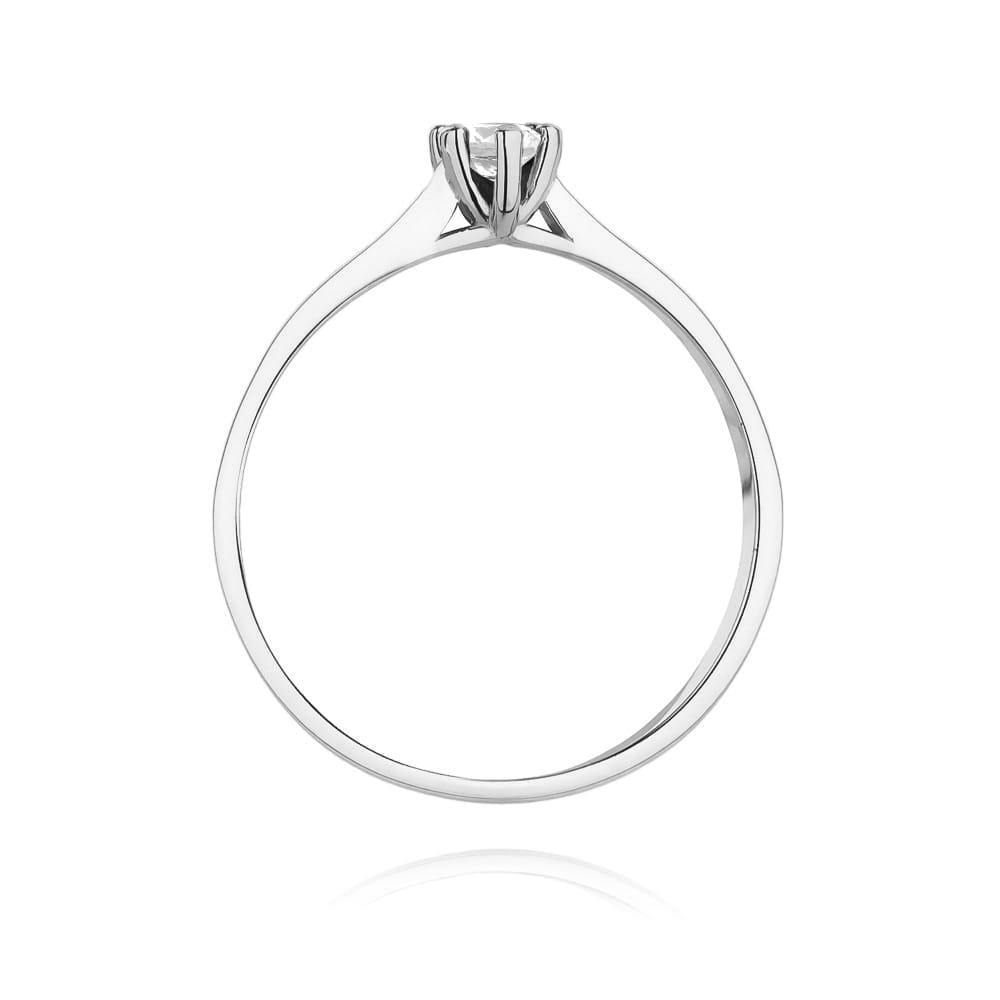 Inel Aur 9K cu Diamant Natural 0.12 ct