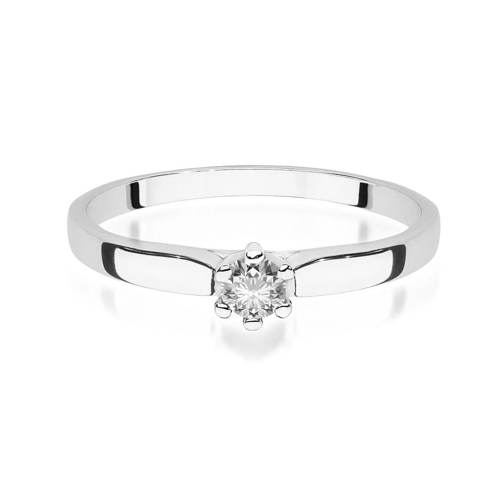 Inel Aur 9K cu Diamant Natural 0.15 ct