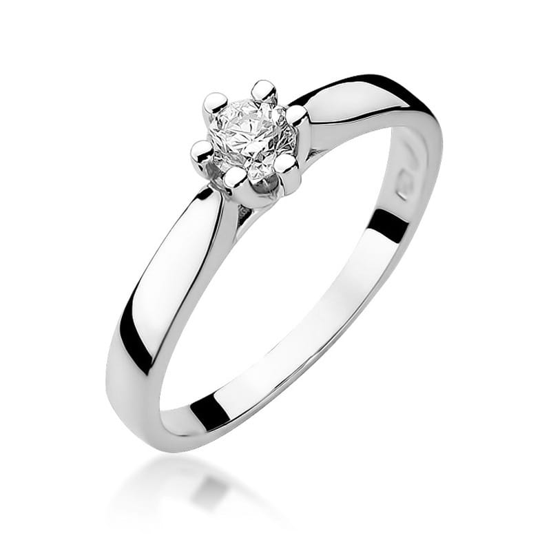Inel Aur 9K cu Diamant Natural 0.20 ct