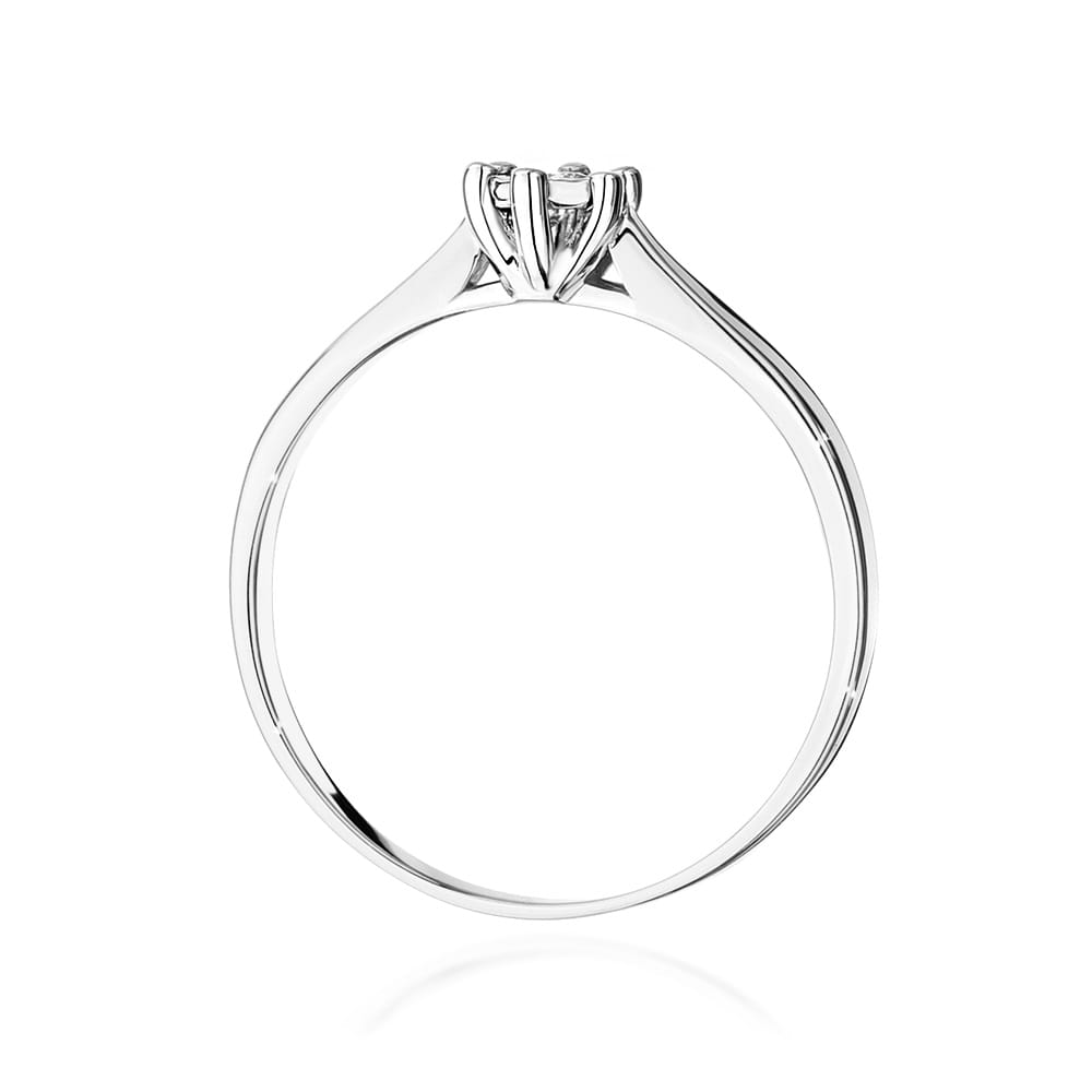 Inel Aur 9K cu Diamant Natural 0.08 ct
