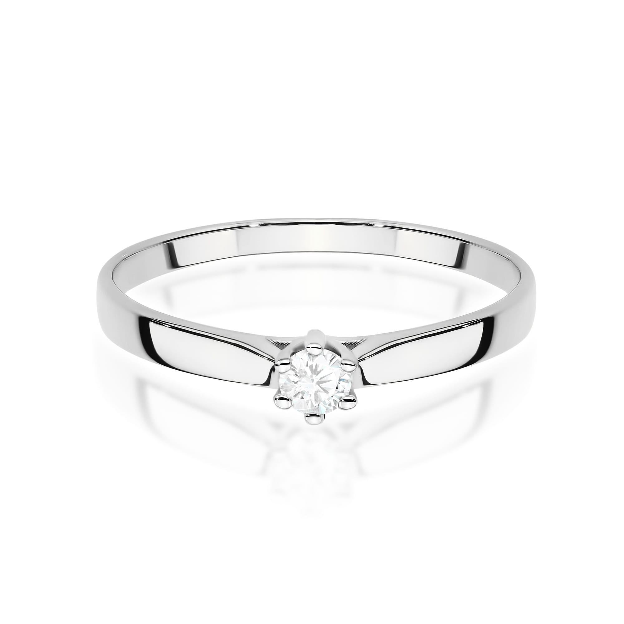 Inel Aur 9K cu Diamant de Laborator 0.10 ct