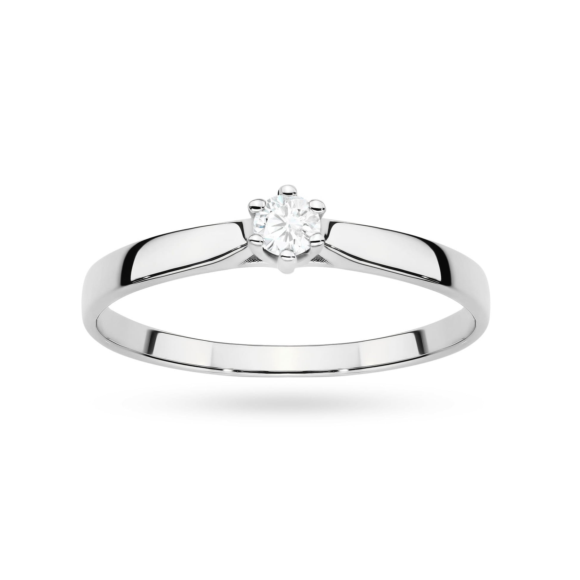 Inel Aur 9K cu Diamant de Laborator 0.10 ct
