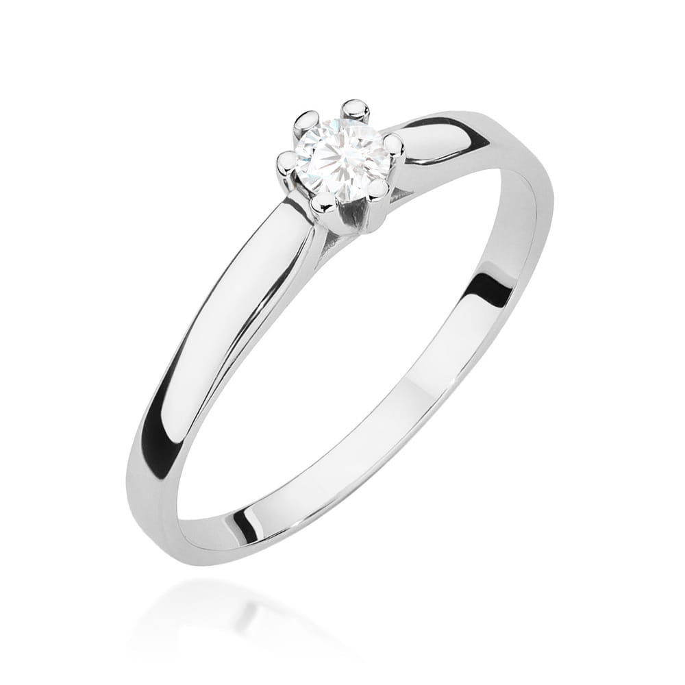Inel Aur 9K cu Diamant de Laborator 0.15 ct