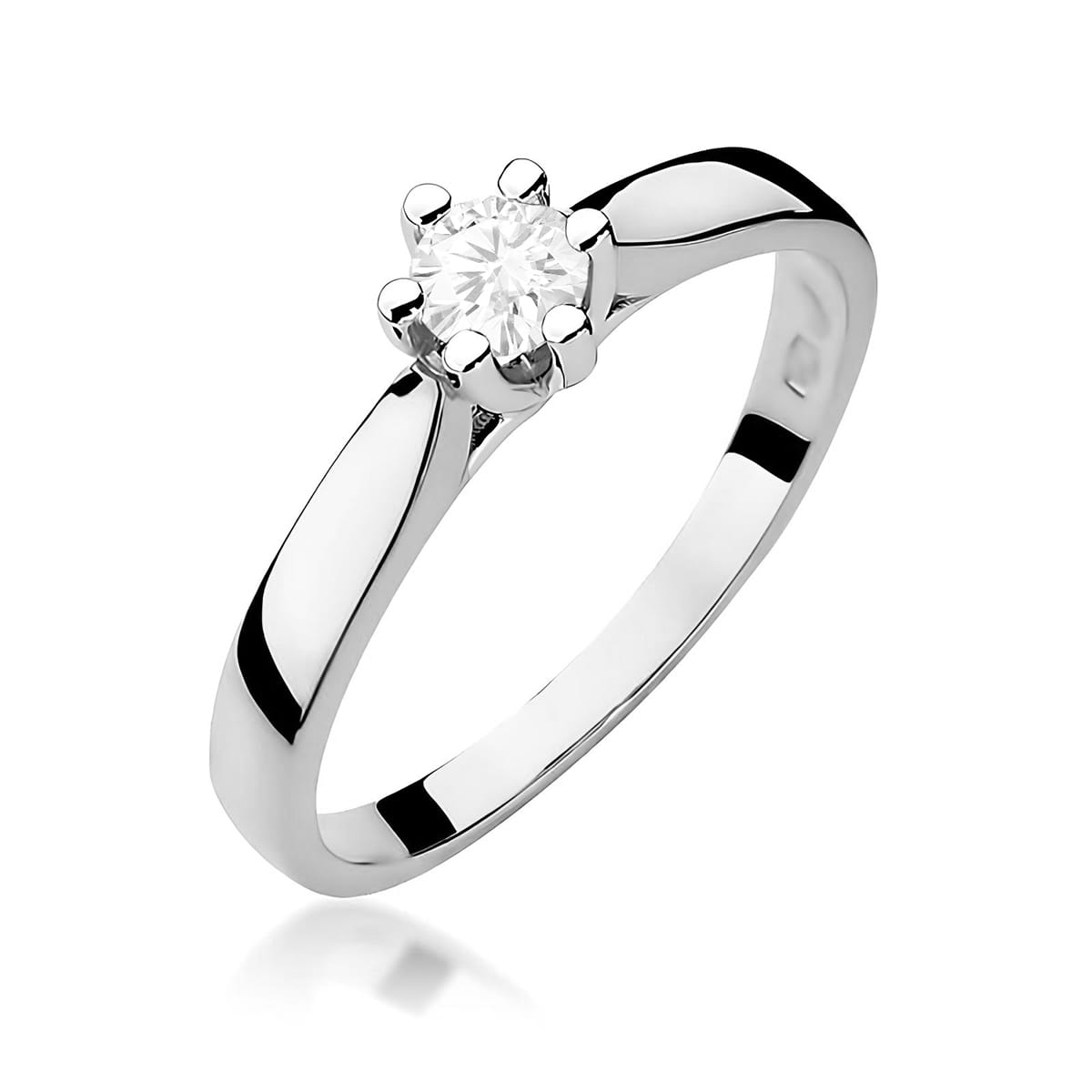 Inel Aur 9K cu Diamant de Laborator 0.25 ct
