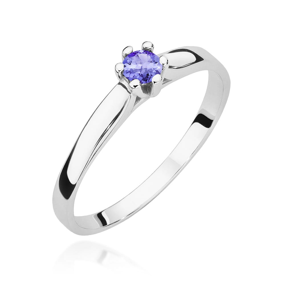 Inel Aur 9K cu Tanzanit 0.15 ct