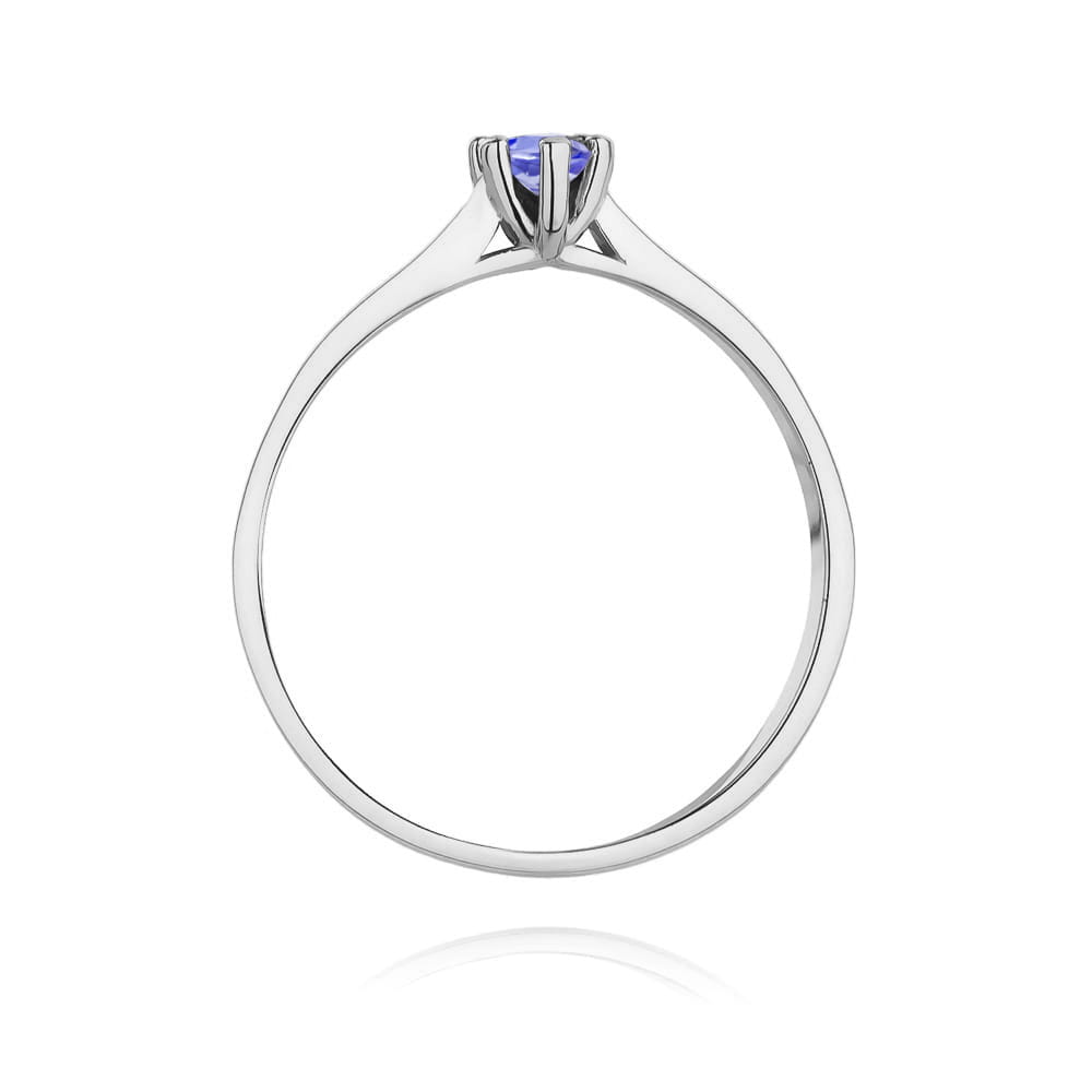 Inel Aur 9K cu Tanzanit 0.15 ct