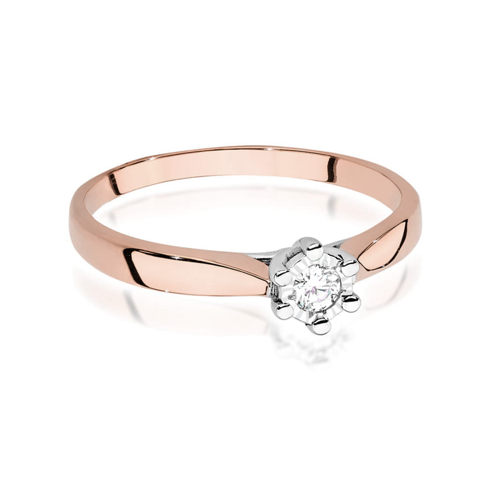 Inel Aur 14K W0222 Diamant Lab Grown 0.08ct