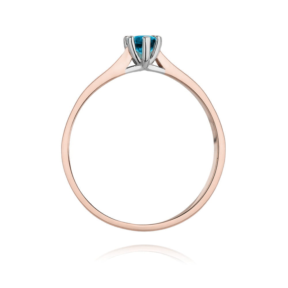 Inel Aur 14K cu Topaz 0.15 ct