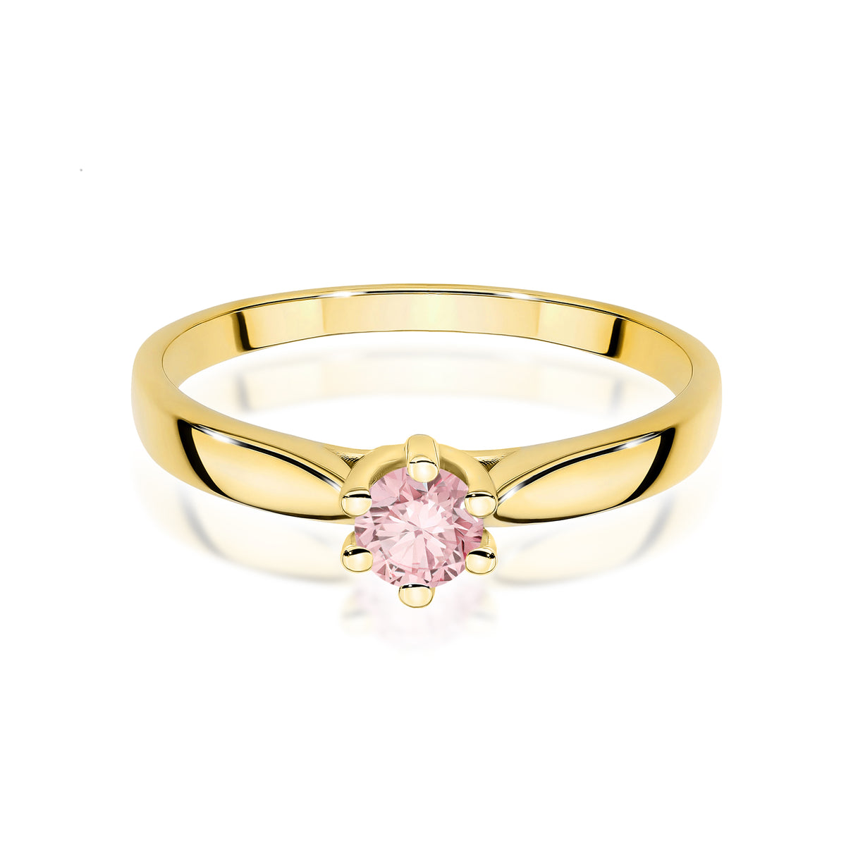 Inel Aur 14K cu Diamant Roz de Laborator 0.30 ct