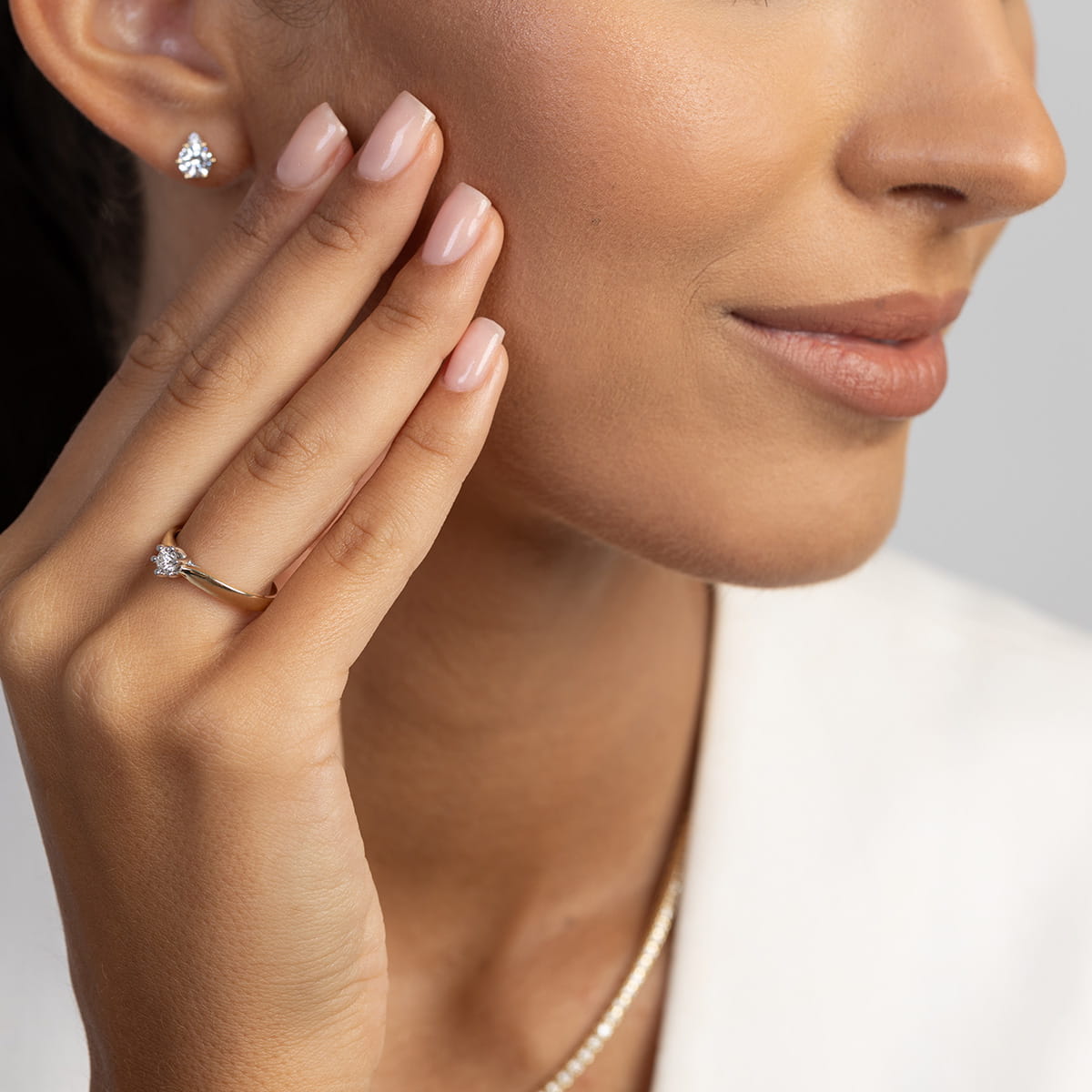 Inel Aur 14K cu Diamant de Laborator 0.30 ct