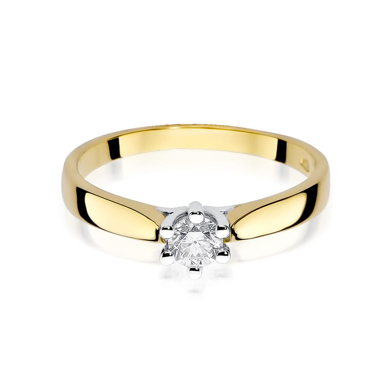 Inel Aur 9K cu Diamant Natural 0.30 ct