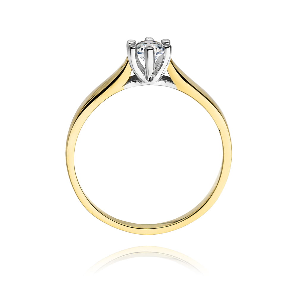 Inel Aur 9K cu Diamant Natural 0.30 ct