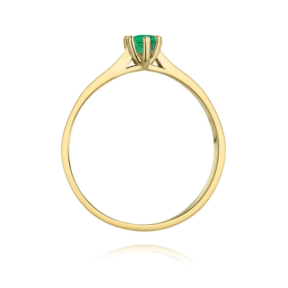 Inel Aur 9K cu Smarald 0.15 ct