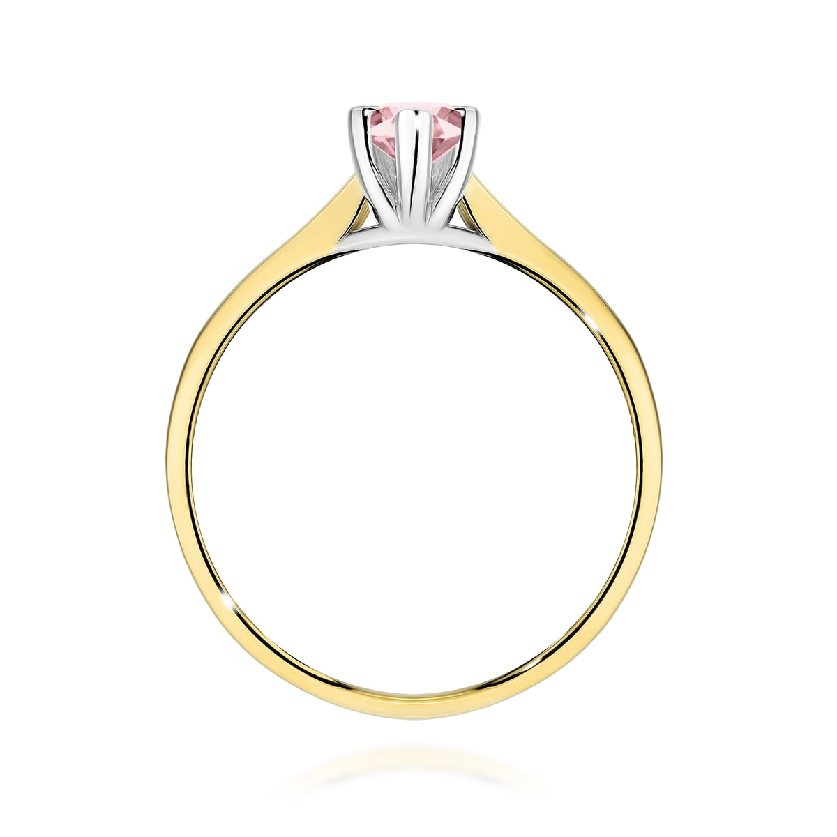 Inel Aur 9K cu Diamant Roz de Laborator 0.30 ct