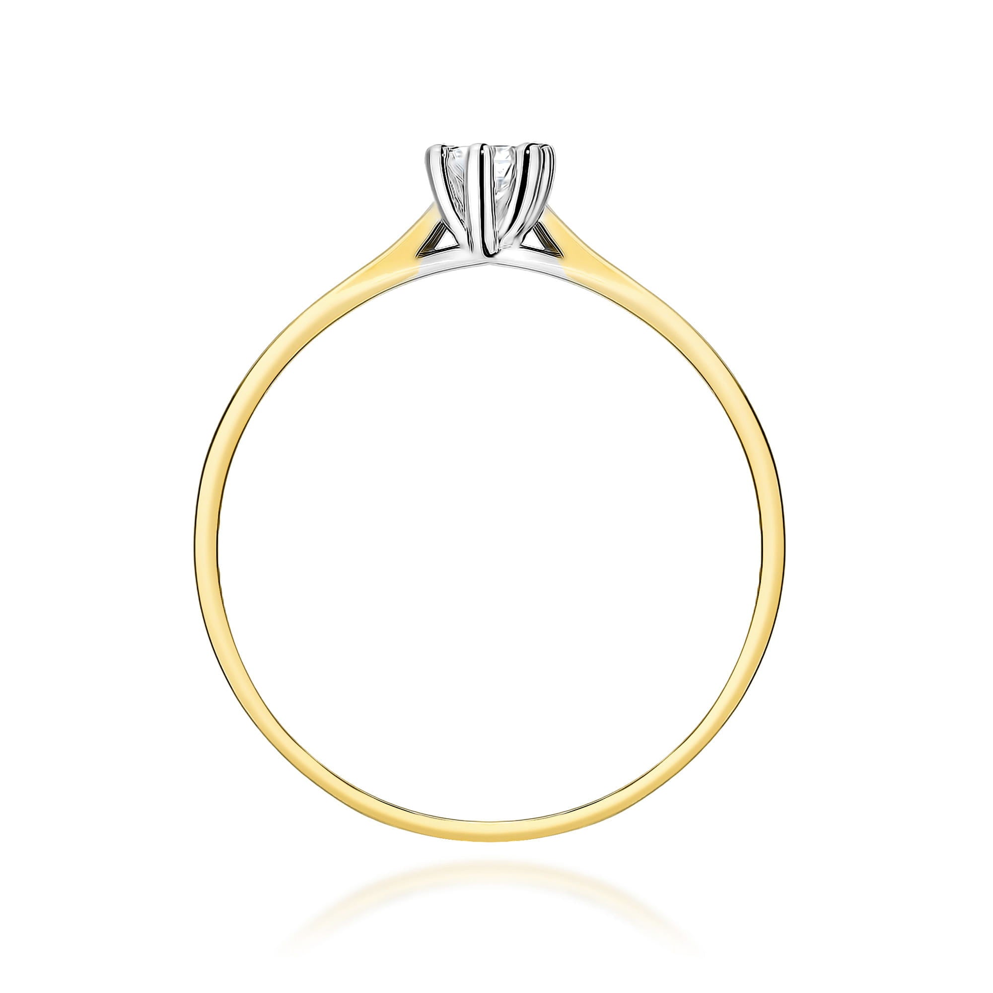 Inel Aur 9K cu Diamant de Laborator 0.20 ct