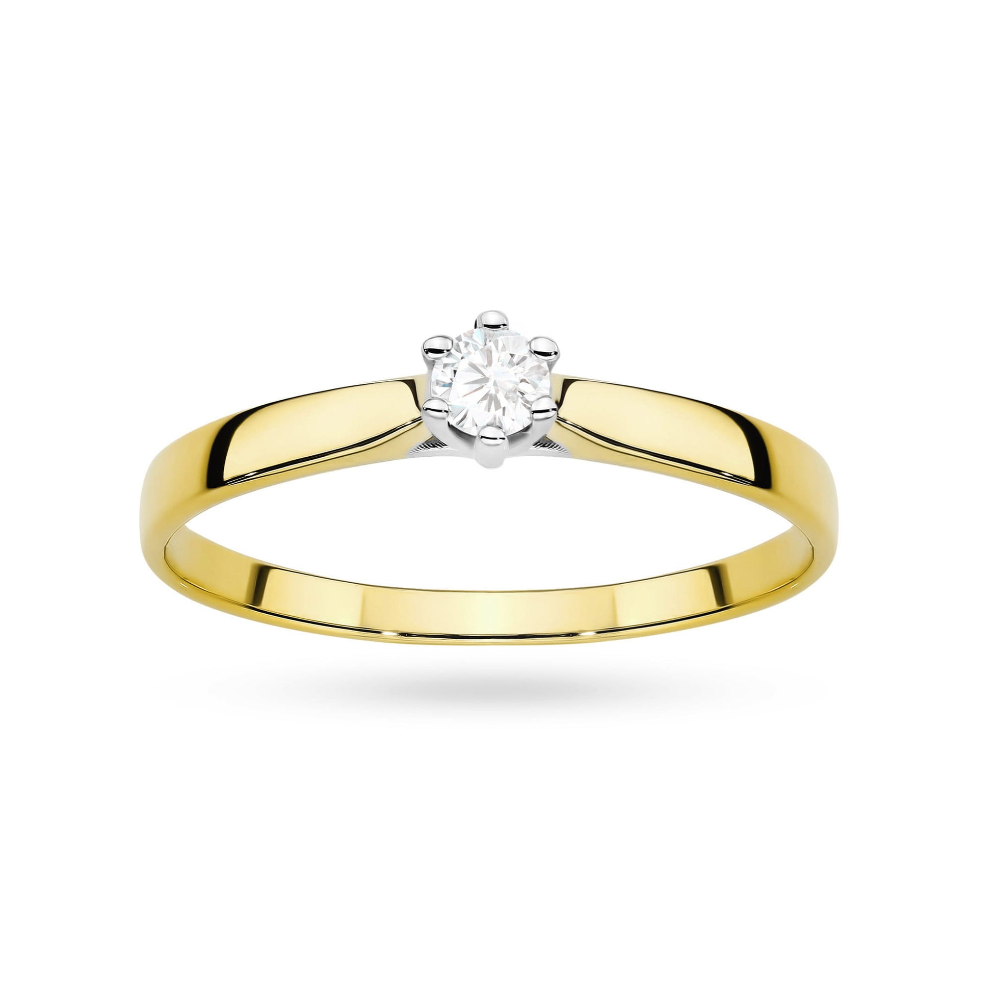 Inel Aur 9K cu Diamant de Laborator 0.20 ct