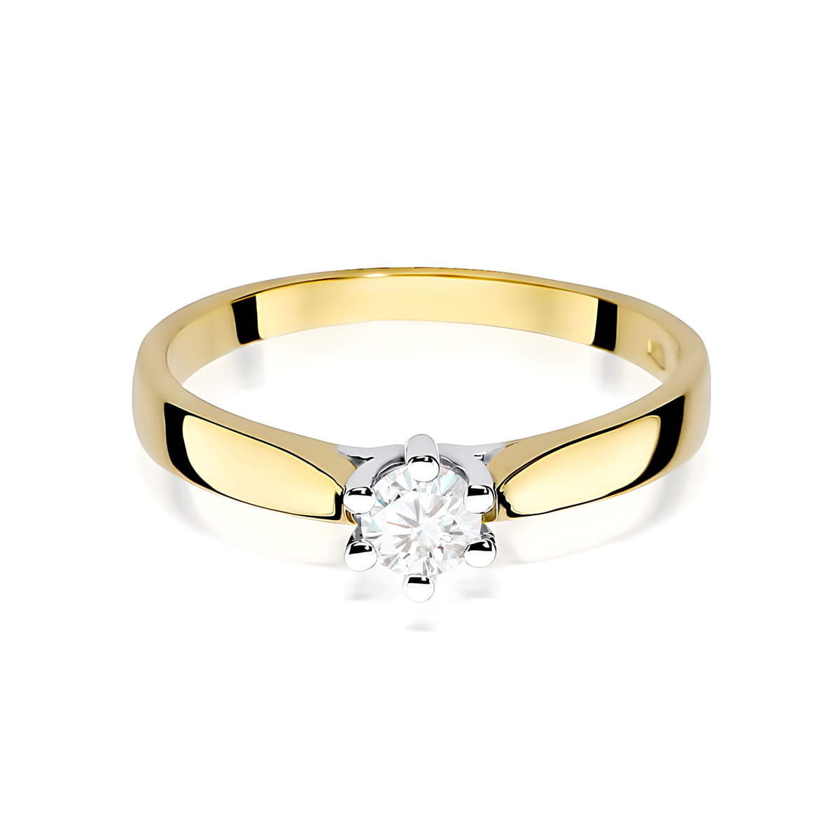 Inel Aur 9K cu Diamant de Laborator 0.25 ct