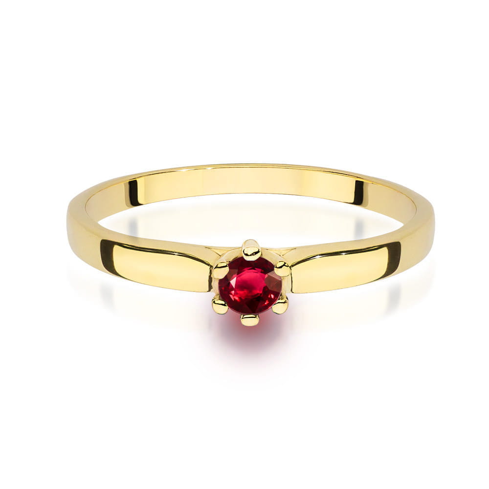 Inel Aur 9K cu Rubin 0.15 ct
