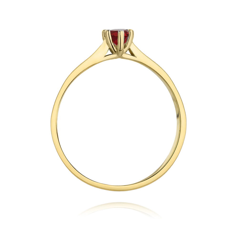 Inel Aur 9K cu Rubin 0.15 ct