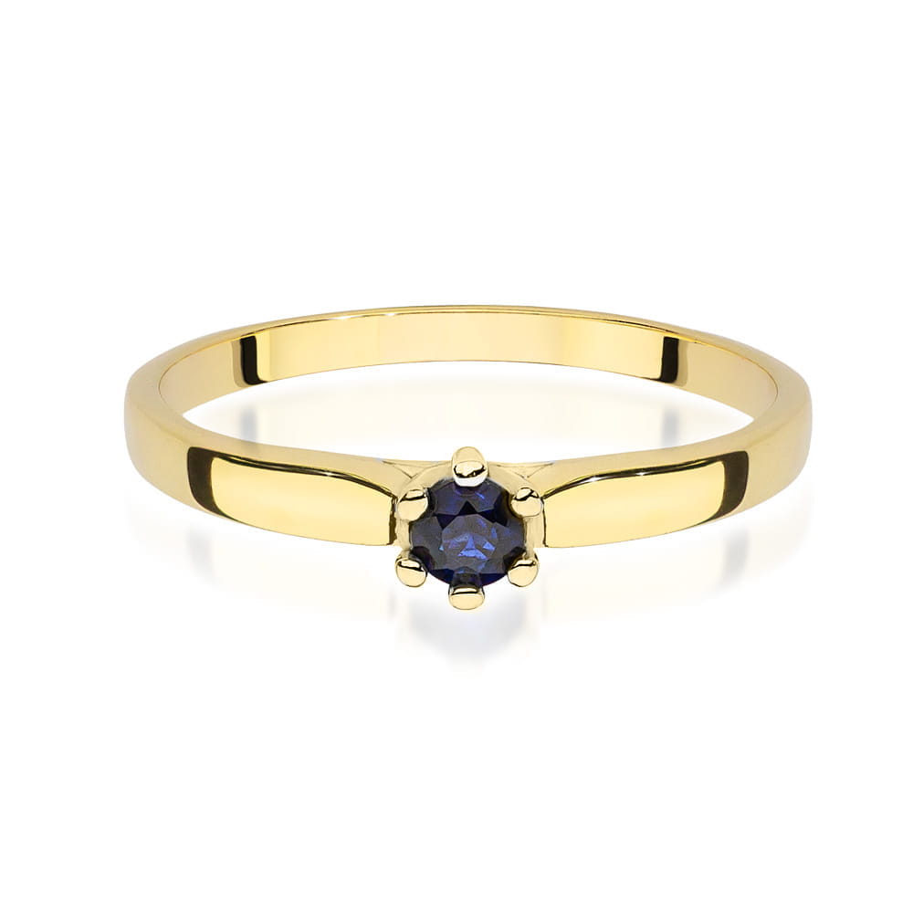 Inel Aur 9K cu Safir 0.15 ct