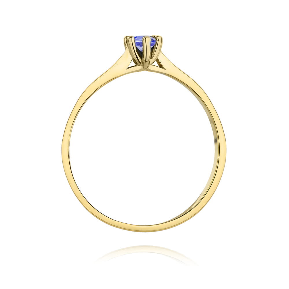 Inel Aur 9K cu Tanzanit 0.15 ct