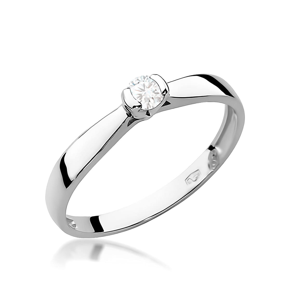 Inel Aur 9K cu Diamant Natural 0.10 ct